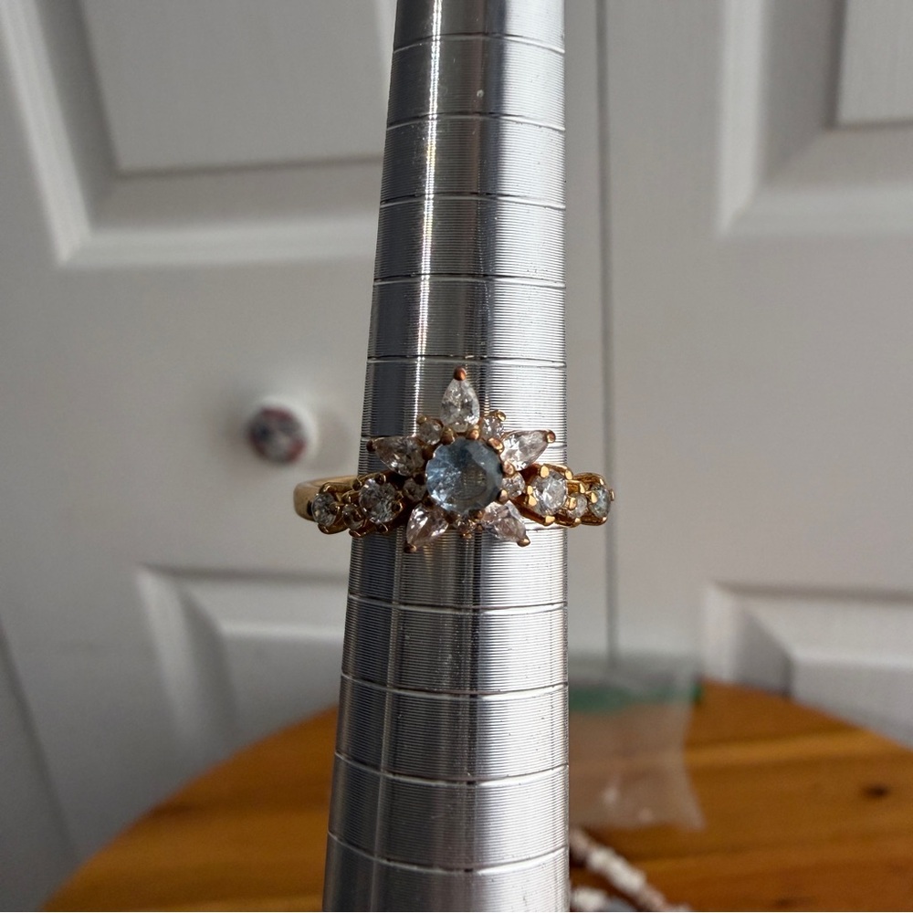Ring Bomb Party snowflake floral style adjustable ring‎